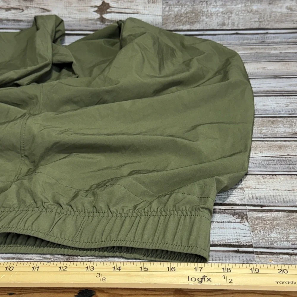 Eddie Bauer Pants Womens Large Green Elastic Waist Stretch Hiking Outdoor